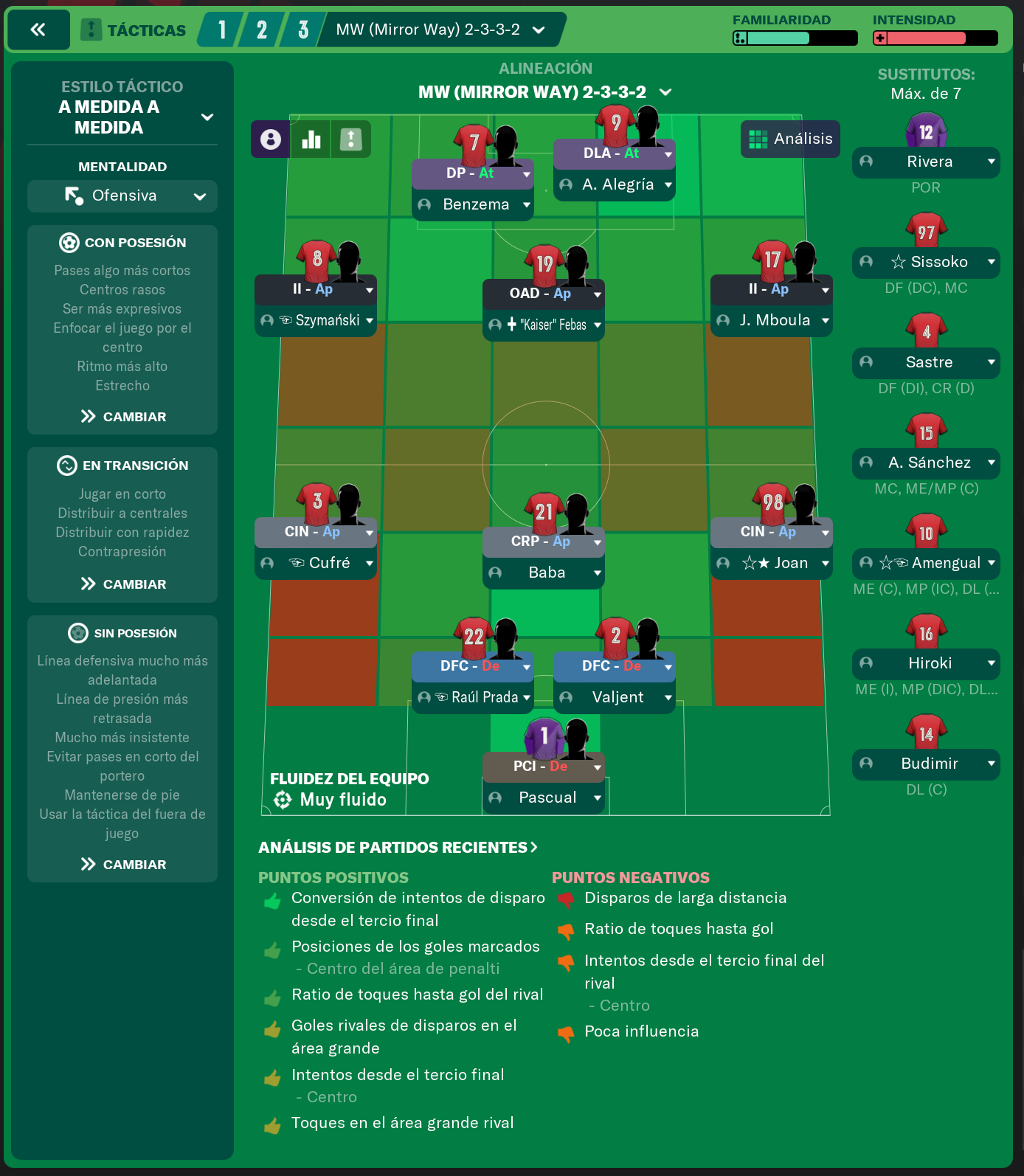 MW (Mirror Way) 2-3-3-2