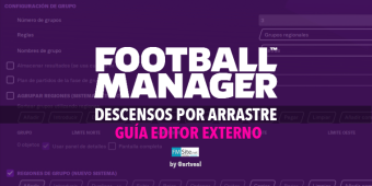 Programar descensos por arrastres en el Editor del FM